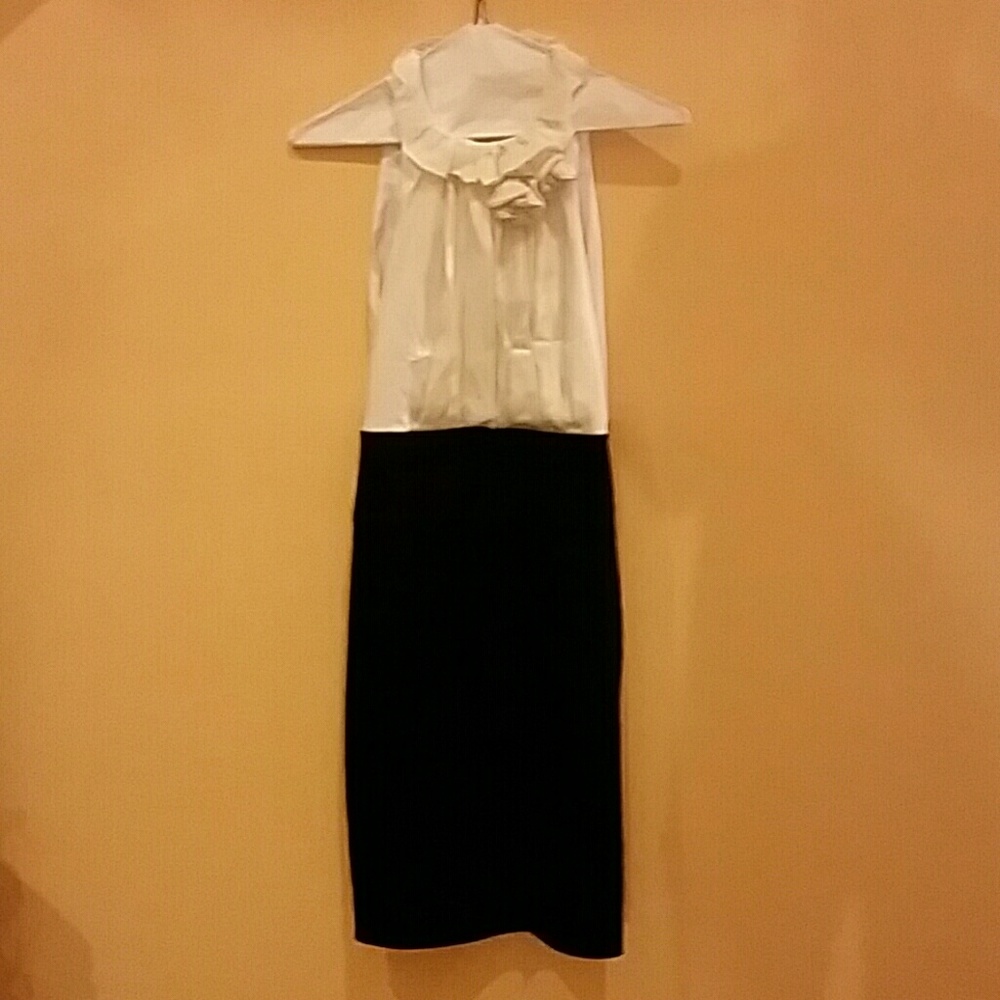 EUC Bcbg Maxazria Black & White Cocktail Dress